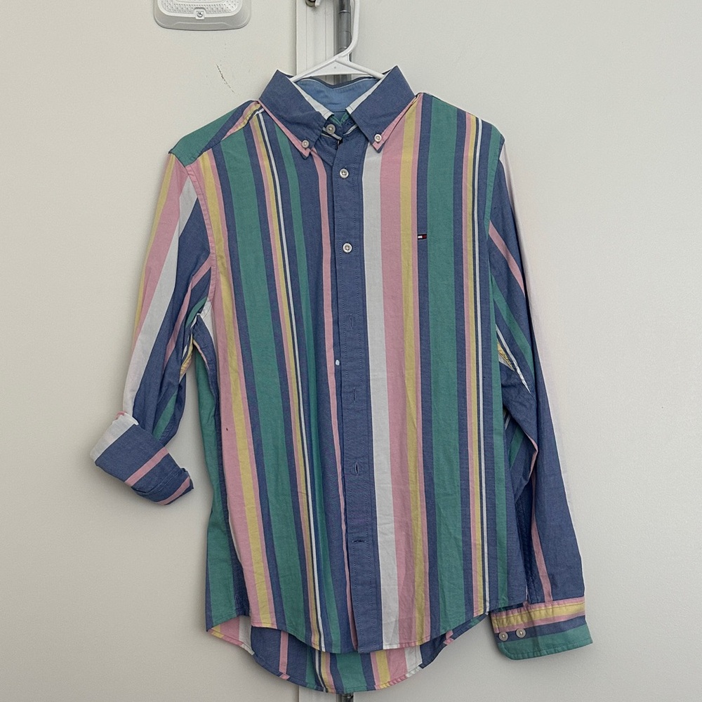 Tommy Hilfiger Multicolor Vertical Stripe Button-Up Shirt
